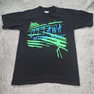 Ottawa National Forest Shirt Mens Medium Bayside Graphic Tee Made USA Outdoor